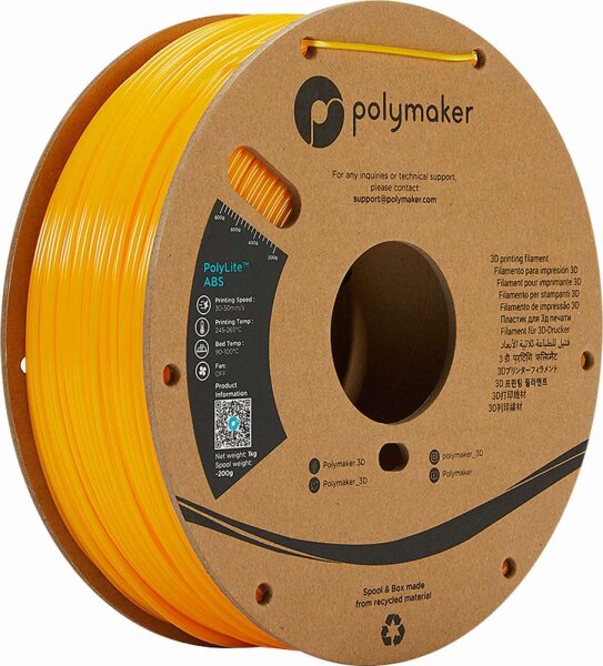 PolyMaker ABS (PolyLite) Gelb 1,0kg 1,75mm