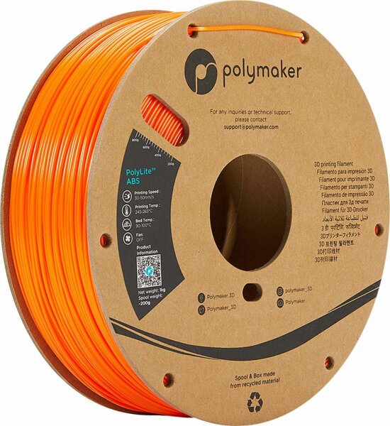 PolyMaker ABS (PolyLite) Orange 1,0kg 1,75mm
