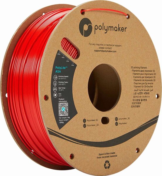 PolyMaker ASA (PolyLite) Rot 1,0kg
