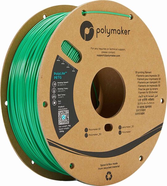PolyMaker PETG (PolyLite) Grün 1,0kg 1,75mm