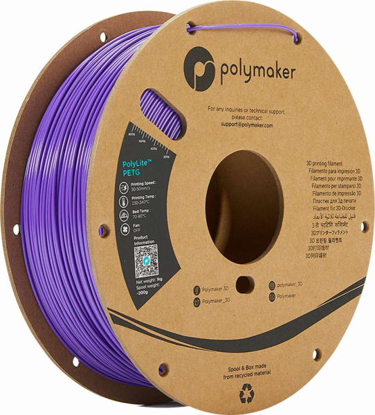 PolyMaker PETG (PolyLite) Lila 1,0kg 2,85mm