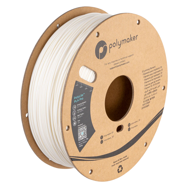 Polymaker (PolyLite) PLA PRO Weiß 1,0kg 1,75mm