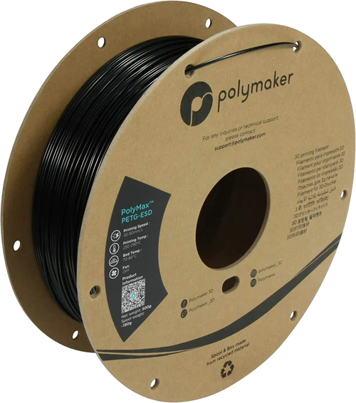 PolyMaker Tough PETG ESD (PolyMax) Schwarz 500g 1,75mm