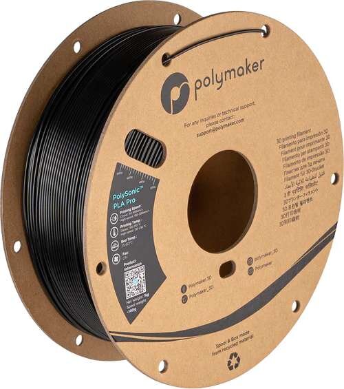 PolyMaker High Speed Tough PLA Pro (PolySonic) Schwarz 1,0kg 1,75mm