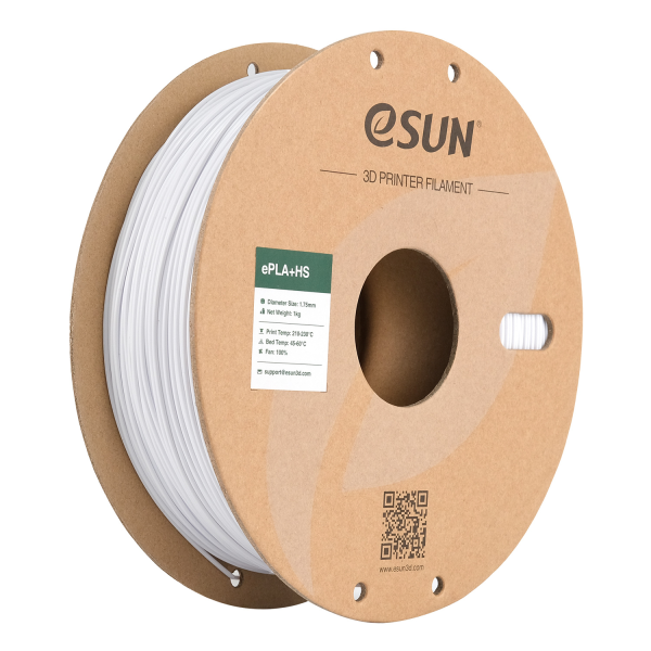 eSUN 3D PLA+ High Speed Kaltweiß 1,0kg 1,75mm