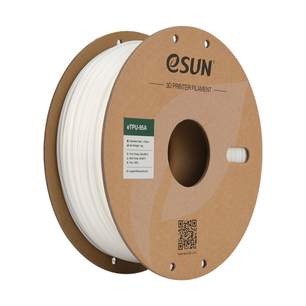 eSUN 3D eTPU 95A Weiß 1,0kg 1,75mm