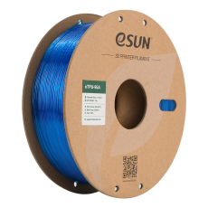 eSUN 3D eTPU 95A Transparent Blau 1,0kg 1,75mm