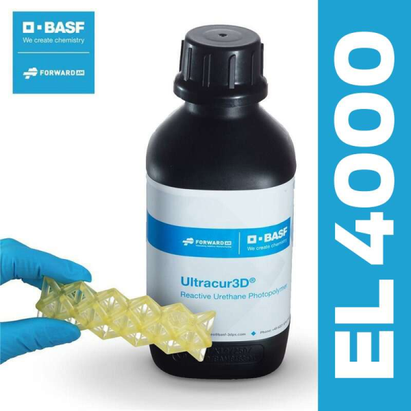 BASF Ultracur3D EL 4000 Flexible Resin (Black) 1000g