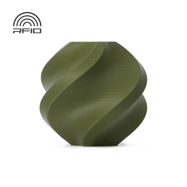 Bambu Lab PLA Matte Dunkelgrün (11501) 1kg 1,75 mm (mit Spule)
