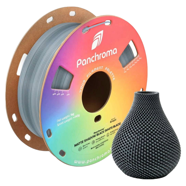 Polymaker Panchroma PLA Dual-Gradient Matte Shadow Black (White-Black) 1,0kg 1,75mm