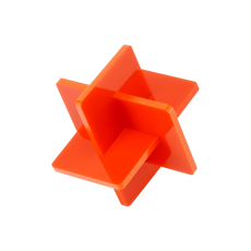 Bambu Lab 3mm Orange Opaque Glossy Acrylic Sheet (3 PCS)
