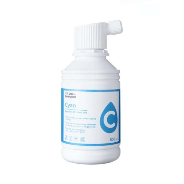 xTool Selected DTF Ink (500 ml) Cyan – Nachfülltinte
