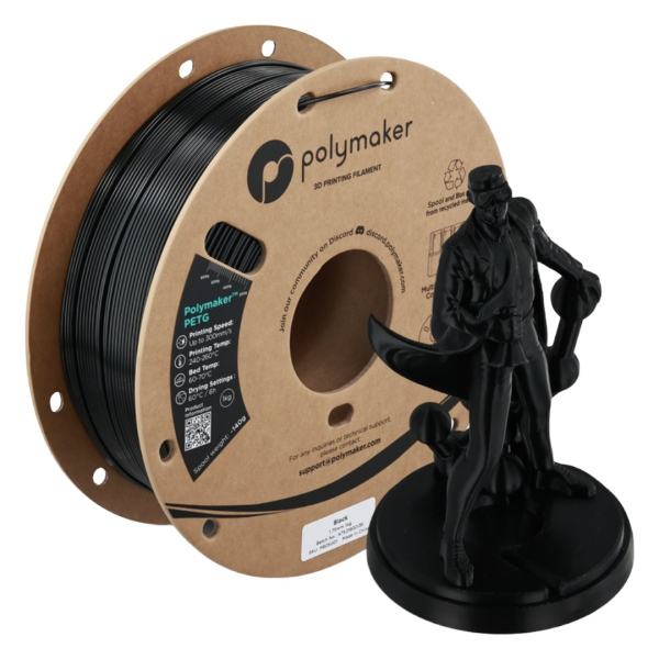 Polymaker PETG (New Formula) Black 1,0kg 1,75mm