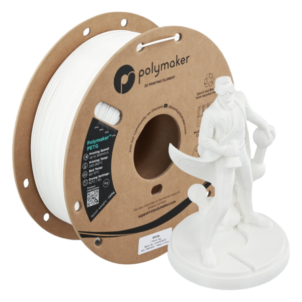 Polymaker PETG (New Formula) White 1,0kg 1,75mm