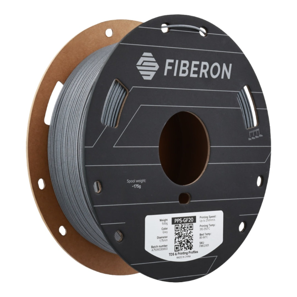 Polymaker Fiberon PPS-GF20 Grau 1,75 mm 0,5kg