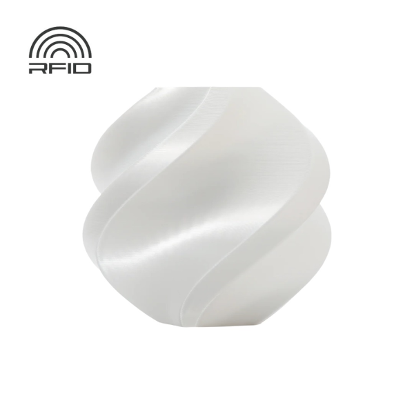 Bambu Lab PLA Silk+ Weiß (13110) 1kg 1,75 mm (mit Spule)