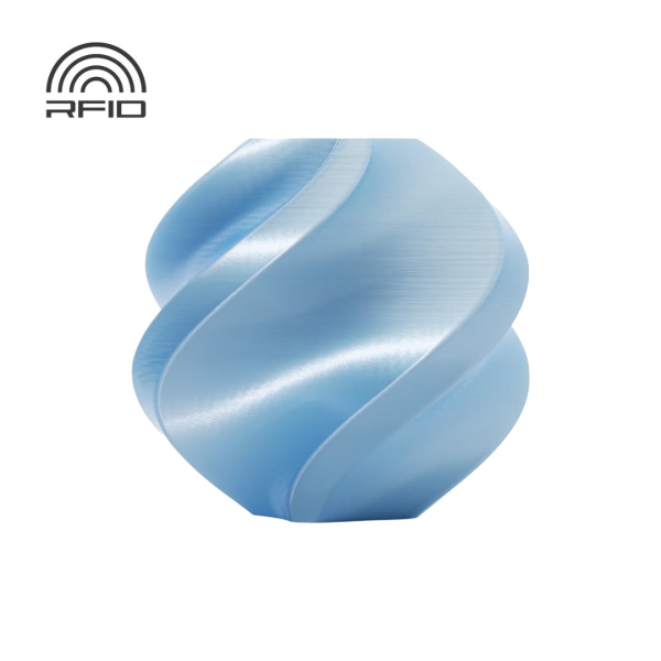 Bambu Lab PLA Silk+ Baby Blue (13603) 1kg 1,75 mm (mit Spule)