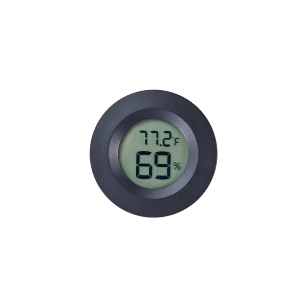 Circular Embedded Electronic Digital Thermometer Hygrometer (1pcs) - XF001
